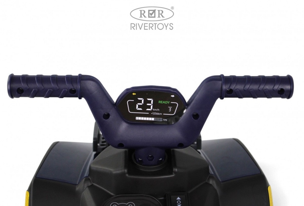 Детский электроквадроцикл RiverToys G400GG (синий) - фото2