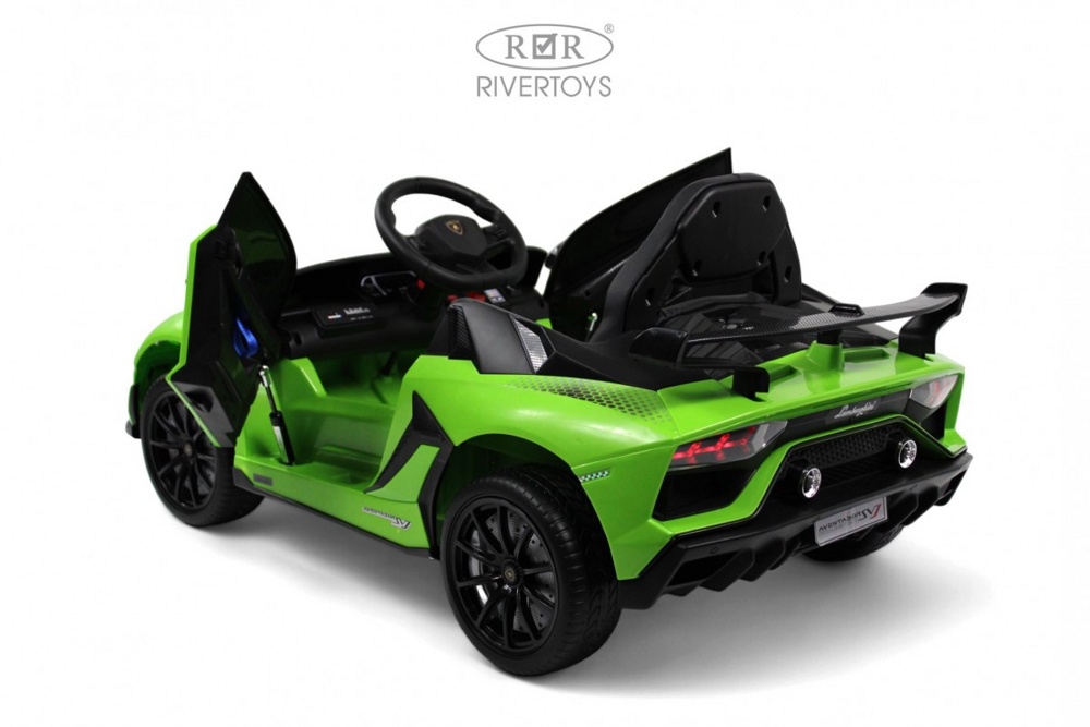 Детский электромобиль RiverToys K888PX (зеленый) Lamborghini - фото4