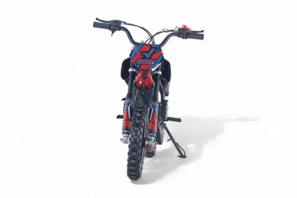 Детский бензиновый мотоцикл RiverToys ROBY (черный) - фото4
