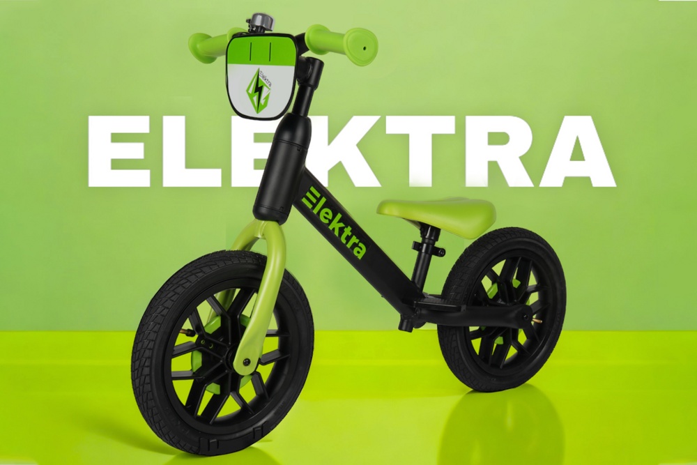 Беговел Bubago Electra (зеленый) Трансформер со светящимися надувными колесами и трюковыми подножками - фото5