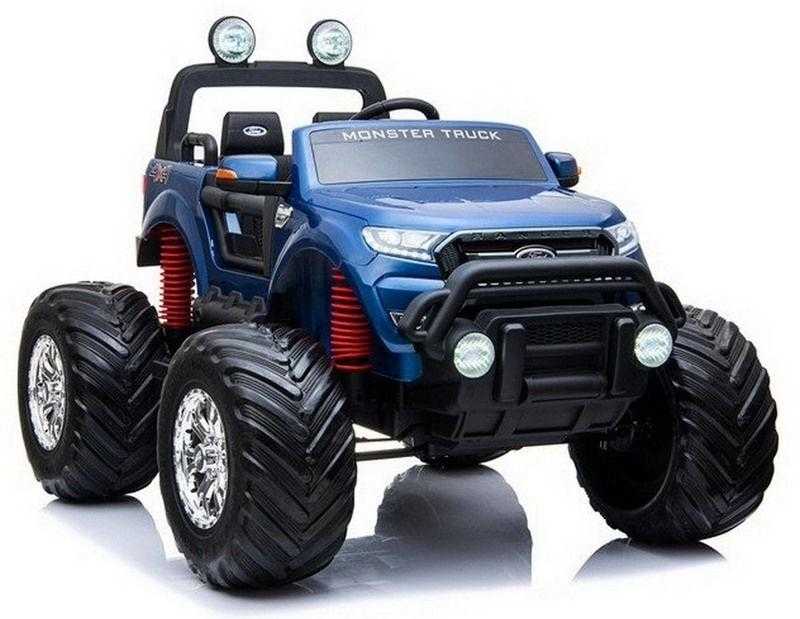 Детский электромобиль RiverToys Ford Ranger Monster Truck 4WD DK-MT550 (синий) глянец Лицензия