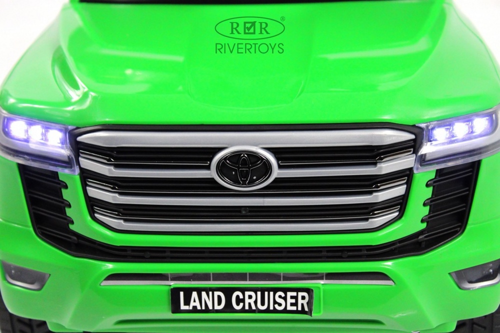 Детский толокар RiverToys Toyota Land Cruiser 300 Z002ZZ-C (зеленый) фото-3
