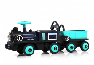 Детский электромобиль RiverToys K008AM (синий) - фото
