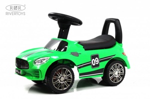 Детский толокар RiverToys L001LL-A (зеленый) Mercedes - фото