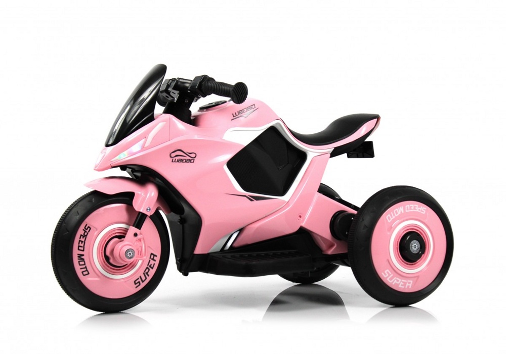 Детский электромотоцикл RiverToys G004GG (розовый)