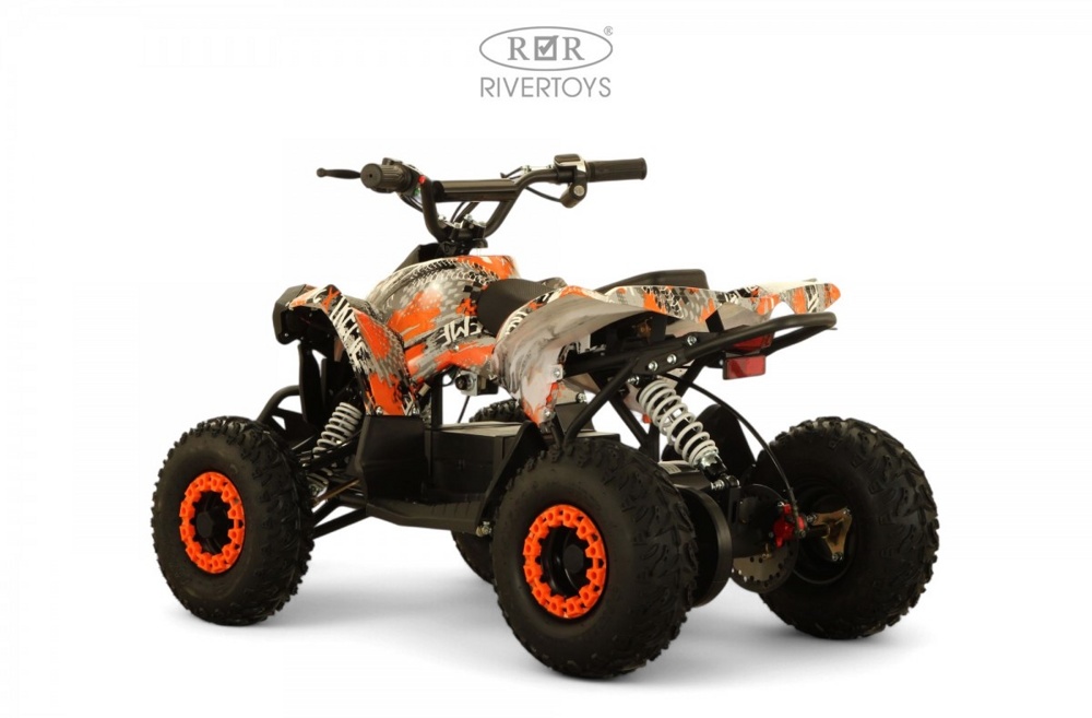 Детский электроквадроцикл RiverToys MARK (оранжевый) - фото2