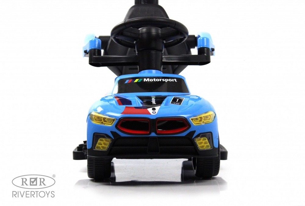 Детский толокар RiverToys F003FF-P (синий) BMW - фото2