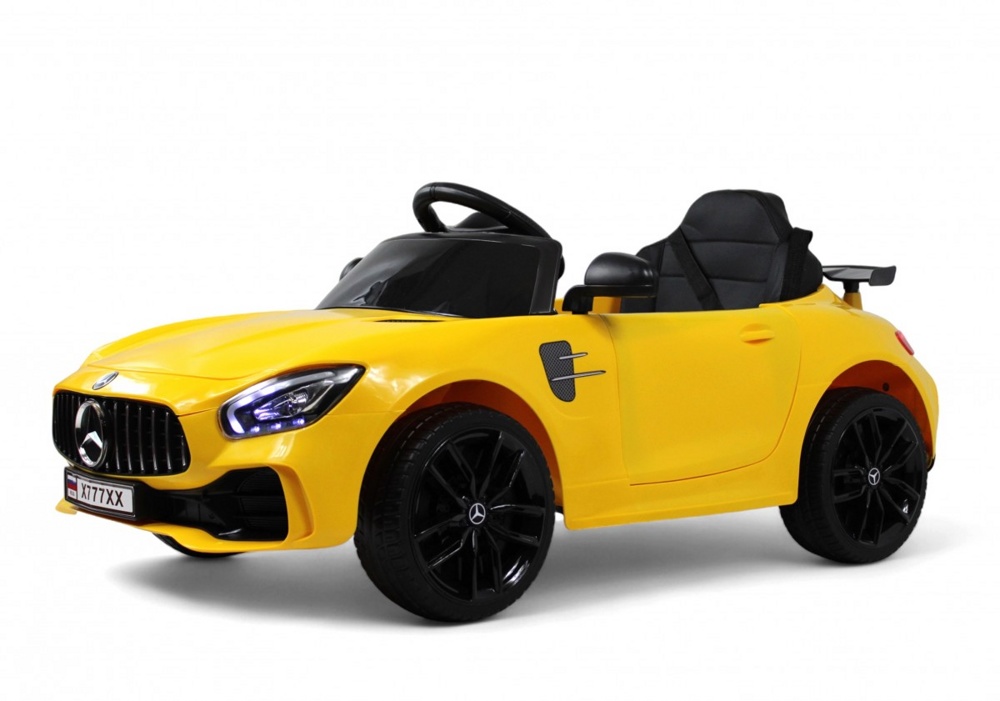 Детский электромобиль RiverToys Mercedes-Benz AMG GT X777XX (жёлтый)