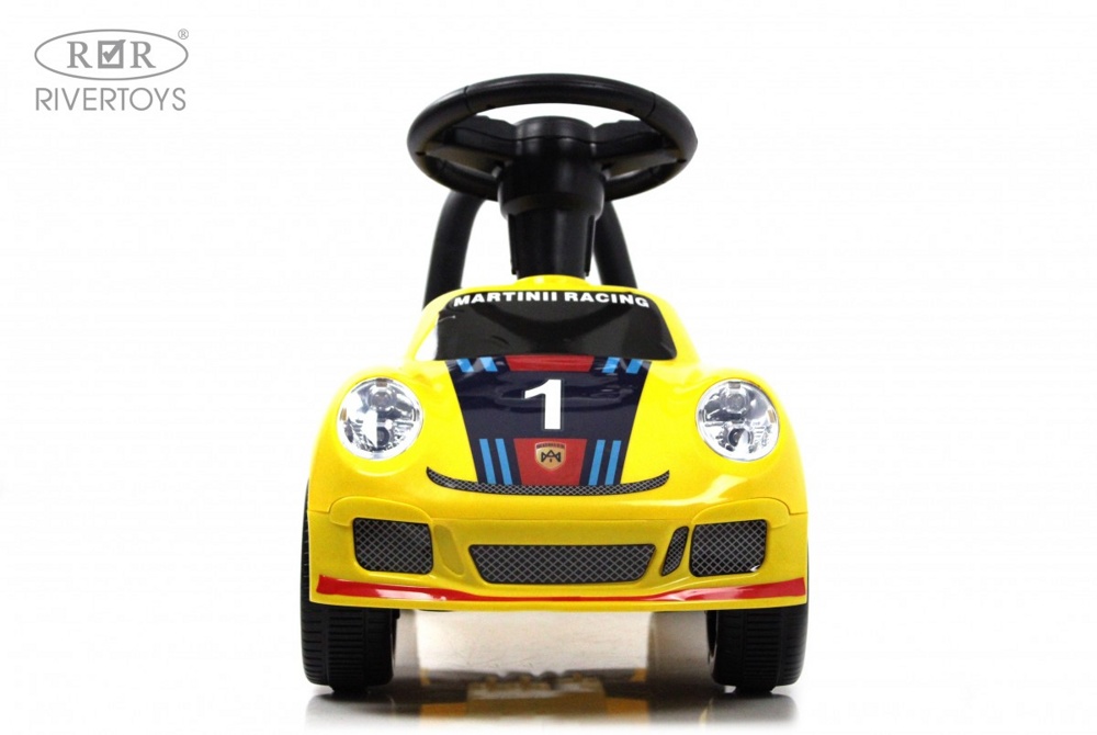 Детский толокар RiverToys F005FF (желтый) Porsche - фото2