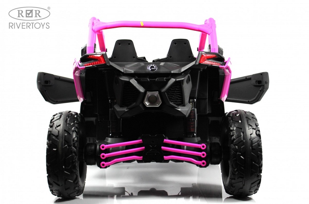 Детский электромобиль RiverToys BRP Can-Am Maverick Y111YY (темно-розовый) - фото3