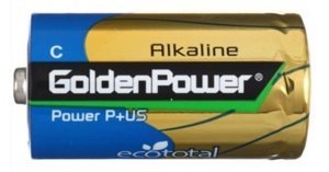 Алкалайновый элемент питания Golden Power Alkaline 1,5V C/LR14 - фото