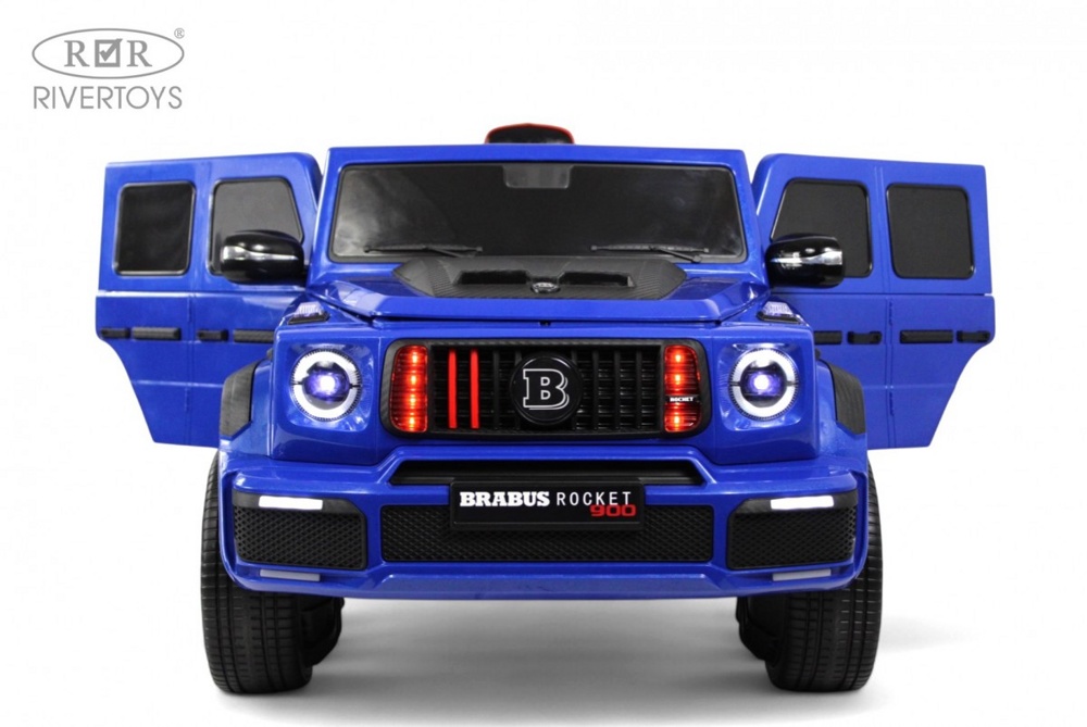 Детский электромобиль RiverToys Z999ZZ (синий) Полноприводный Mercedes Brabus - фото2