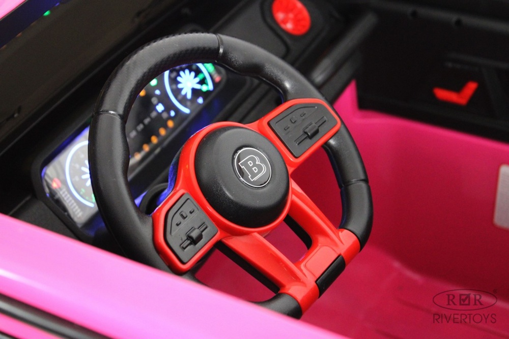 Детский электромобиль RiverToys Z888ZZ (розовый) Brabus Полноприводный Двухместный фото-3 Детский электромобиль RiverToys Z888ZZ (розовый) Brabus Полноприводный Двухместный фото-3