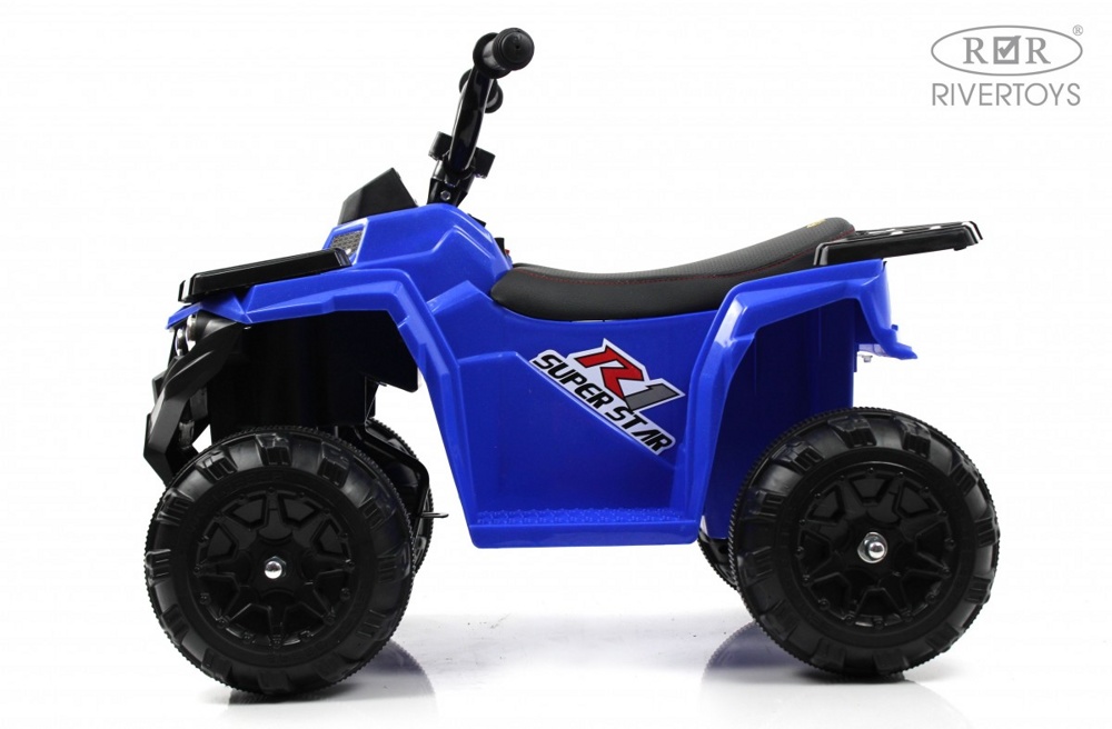 Детский электроквадроцикл RiverToys L222LL (синий) - фото2