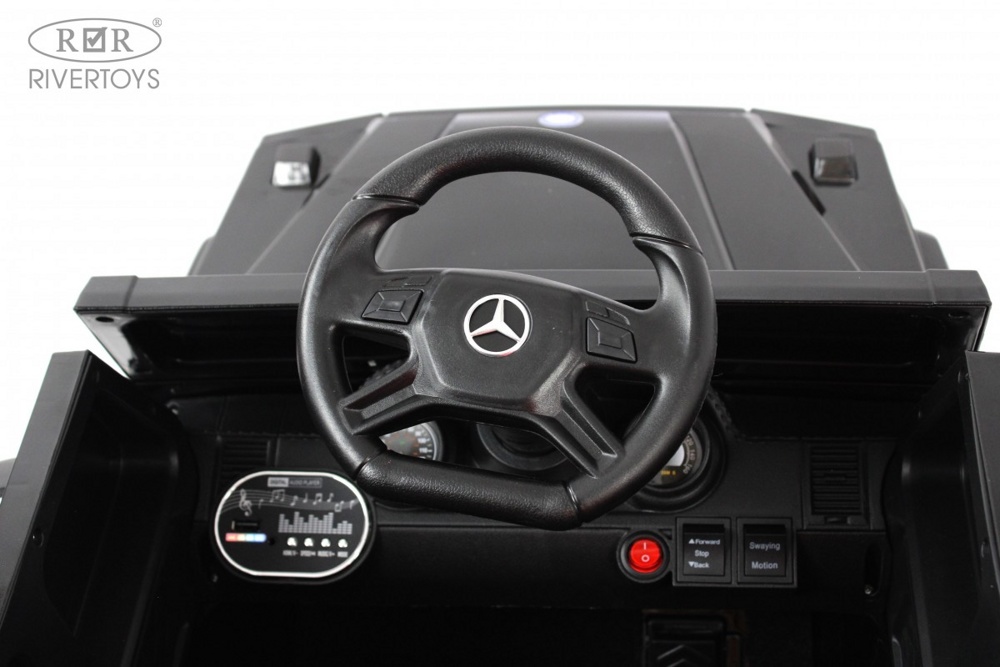 Детский электромобиль RiverToys Mercedes-AMG G63 G222GG (черный) - фото5