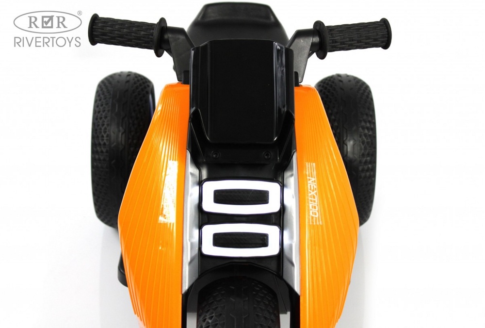 Детский электротрицикл RiverToys K333PX (оранжевый) - фото4