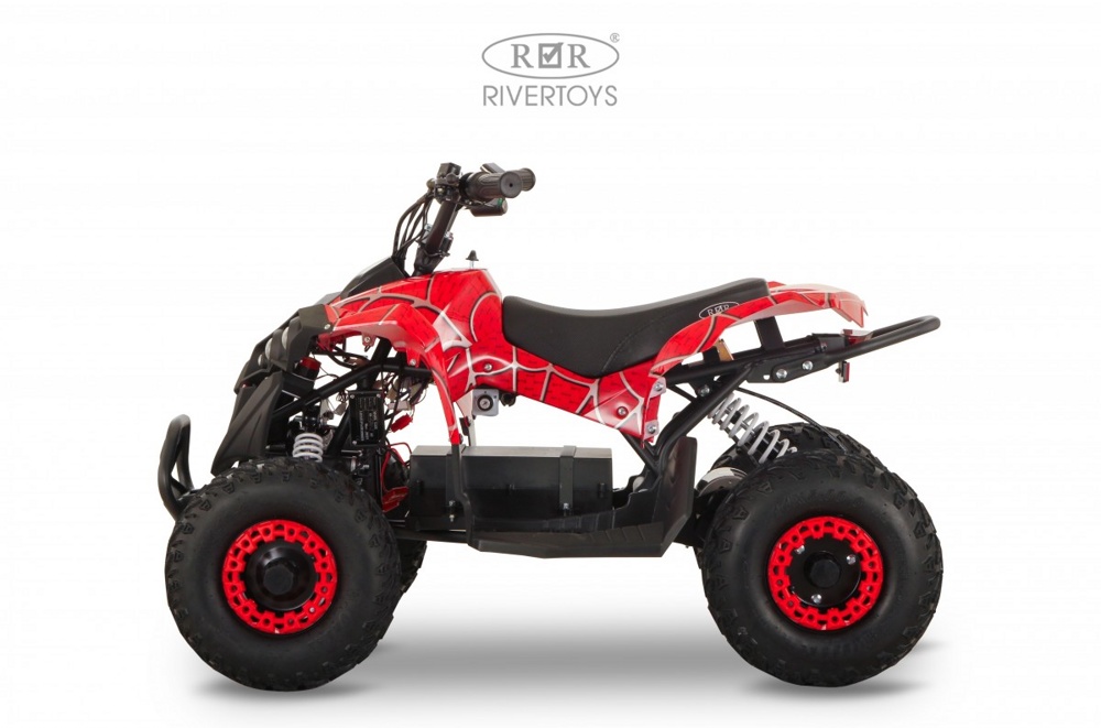 Детский электроквадроцикл RiverToys MARK (красный Spider) - фото4