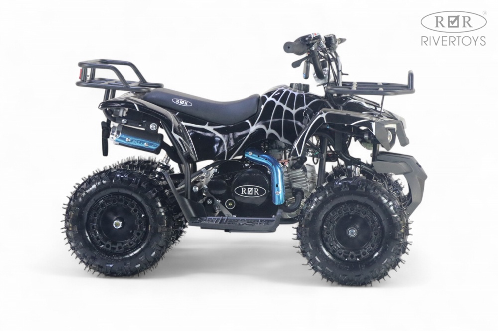 Детский квадроцикл RiverToys TIGER (черный spider) Бензиновый - фото2