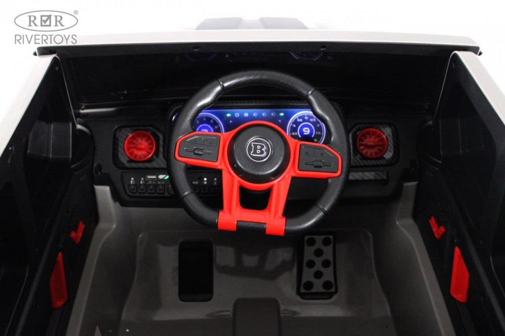 Детский электромобиль RiverToys Z777ZZ (серый) Полный привод - фото4