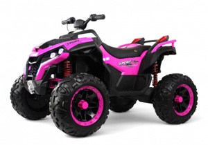 Детский электроквадроцикл RiverToys Z888VO 4WD (розовый) - фото