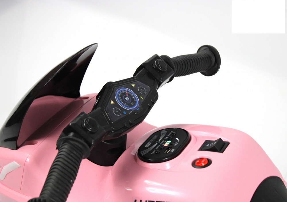 Детский электромотоцикл RiverToys G004GG (розовый) - фото3