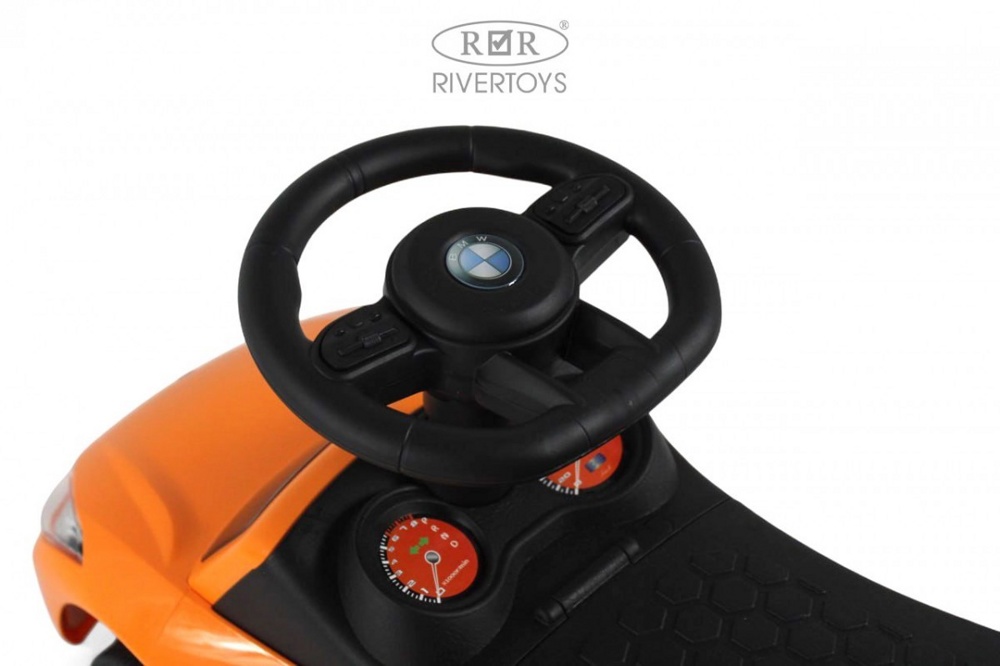 Детский толокар RiverToys Z004ZZ-B (оранжевый) - фото4