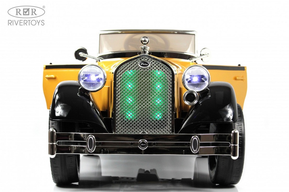 Детский электромобиль RiverToys X005XX (черно-золотой) Полноприводный - фото5