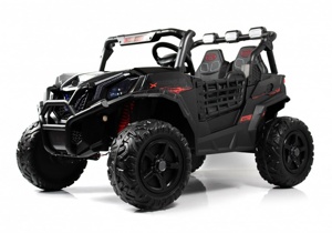 Детский электромобиль RiverToys K777KK 4WD (чёрный) Buggy Полноприводный Двухместный - фото