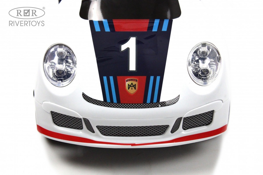 Детский толокар RiverToys F005FF (белый) Porsche - фото2
