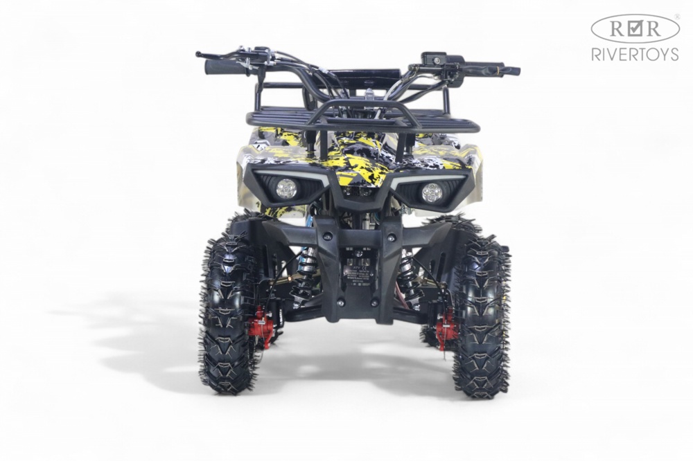 Детский квадроцикл RiverToys TIGER (желтый special) Бензиновый - фото4
