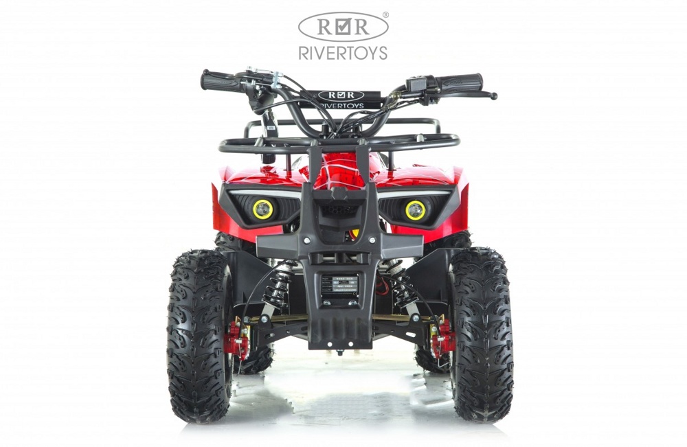 Детский электроквадроцикл RiverToys TIKI LUX (красный Spider) скорость 25 км/ч до 65кг. - фото6