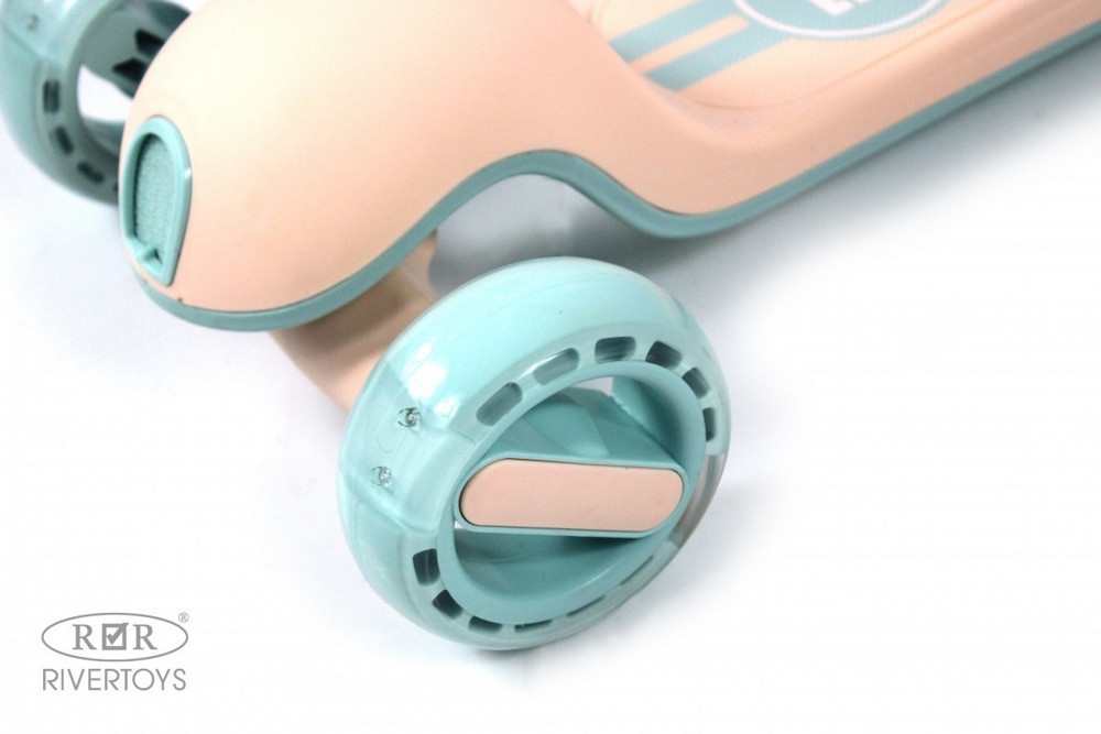 Детский самокат RiverToys HB-818S (розовый) фото-4