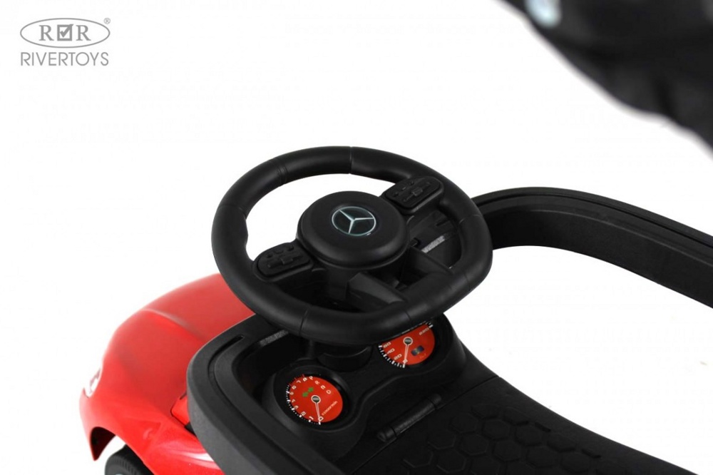 Детский толокар RiverToys Z005ZZ-M (белый) - фото5