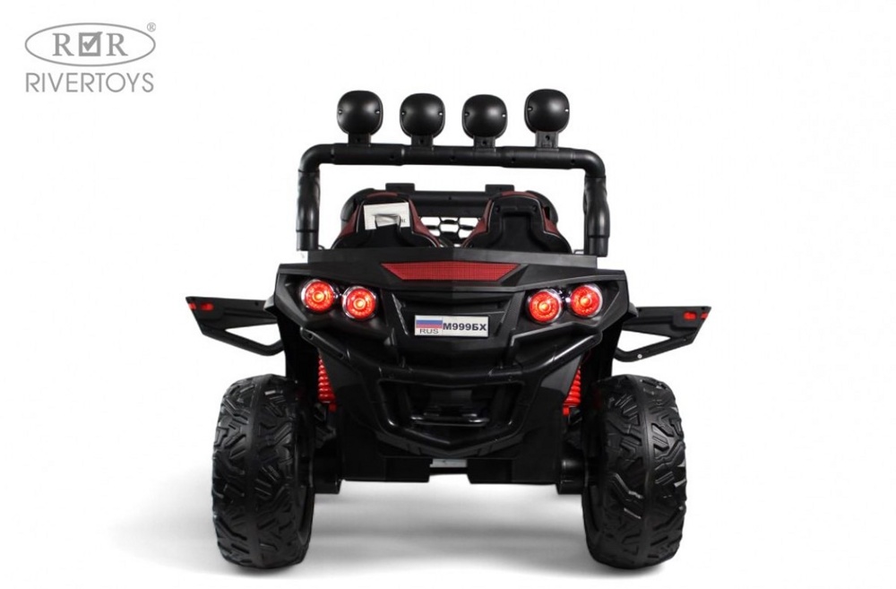 Детский электромобиль RiverToys М999БХ (синий) Mercedes Полноприводный Двухместный - фото6