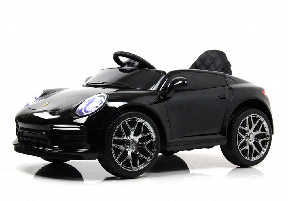 Детский электромобиль RiverToys F333FF (черный глянец) Porsche