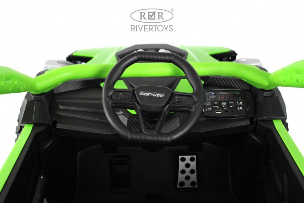 Детский электромобиль RiverToys Z707ZZ (зеленый) - фото2