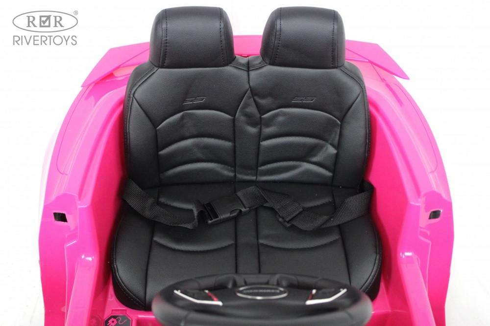 Детский электромобиль RiverToys Chevrolet Camaro 2SS HL558 (розовый) Лицензия - фото4