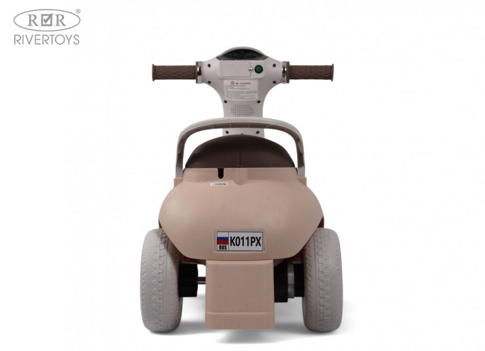 Детский электроскутер RiverToys K011PX (розовый) фото-4