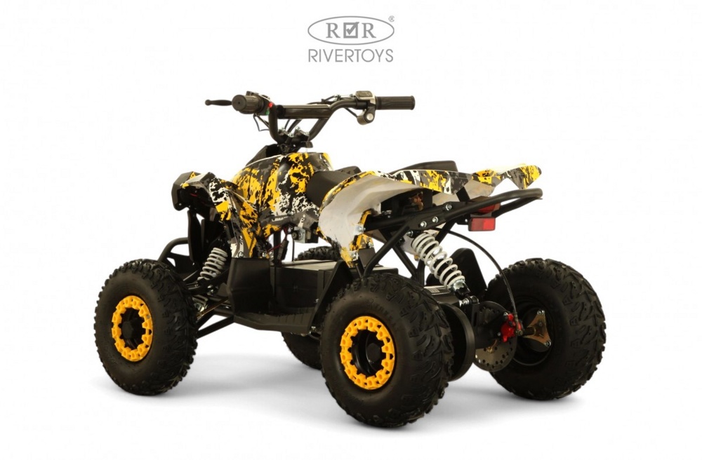 Детский электроквадроцикл RiverToys MARK (желтый Special) - фото3