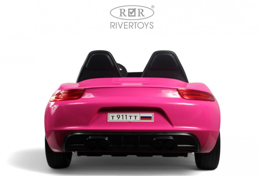 Детский электромобиль RiverToys T911TT NEW (розовый) Двухместный до 100кг - фото6