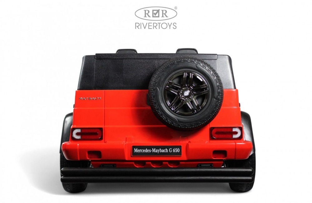 Детский электромобиль RiverToys Mercedes-Maybach G650 Landaulet M999MM (красный) Двухместный до 100кг - фото3