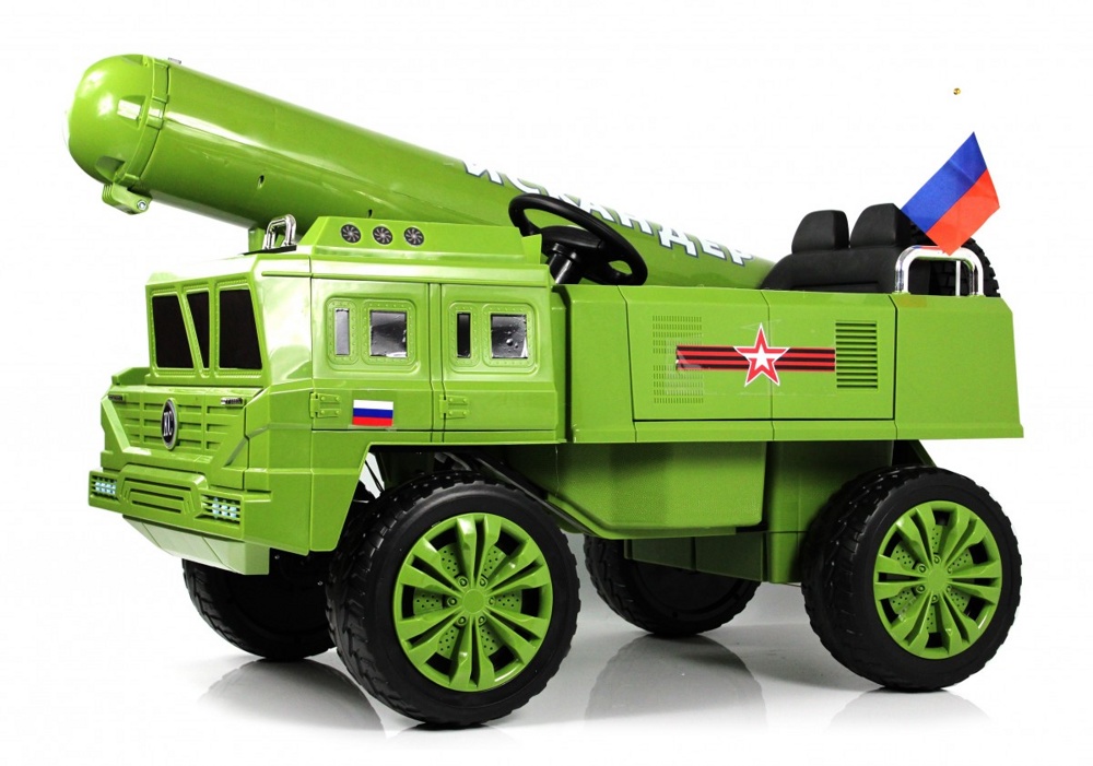 Детский электромобиль RiverToys B111CP (зеленый) Полноприводный