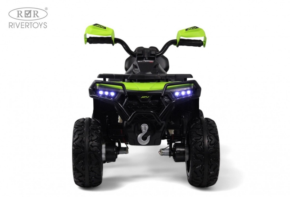 Детский электроквадроцикл RiverToys E009EE (зеленый) Полноприводный - фото2