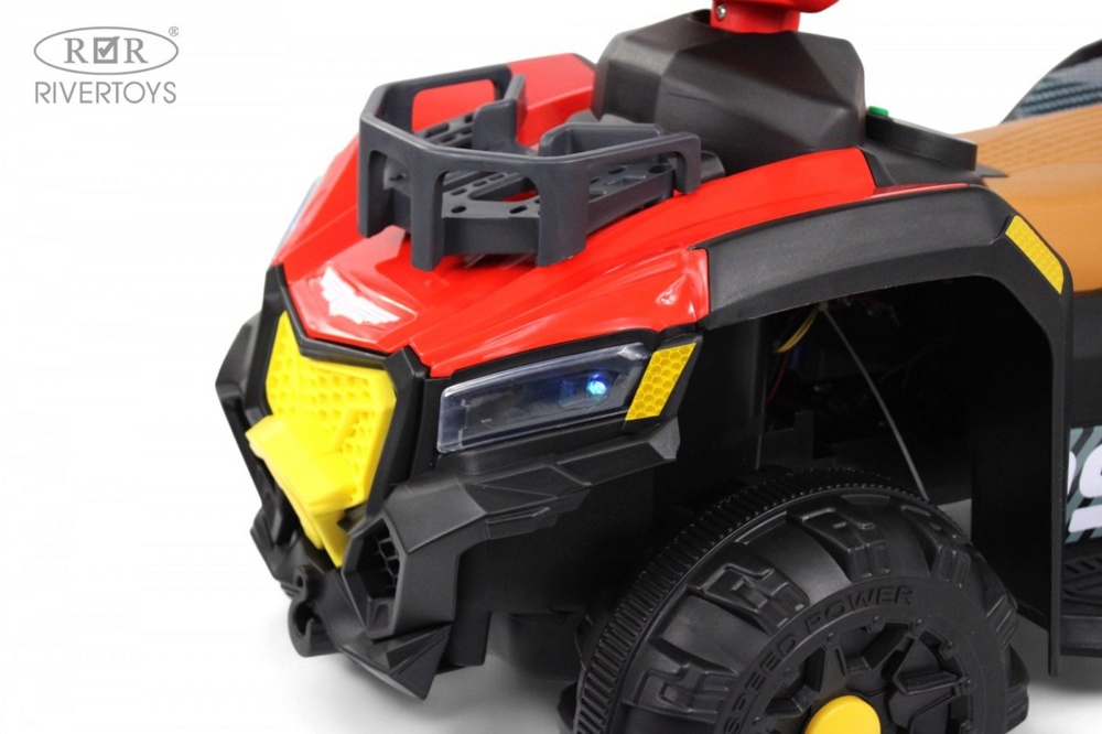 Детский электроквадроцикл RiverToys G400GG (красный) - фото4