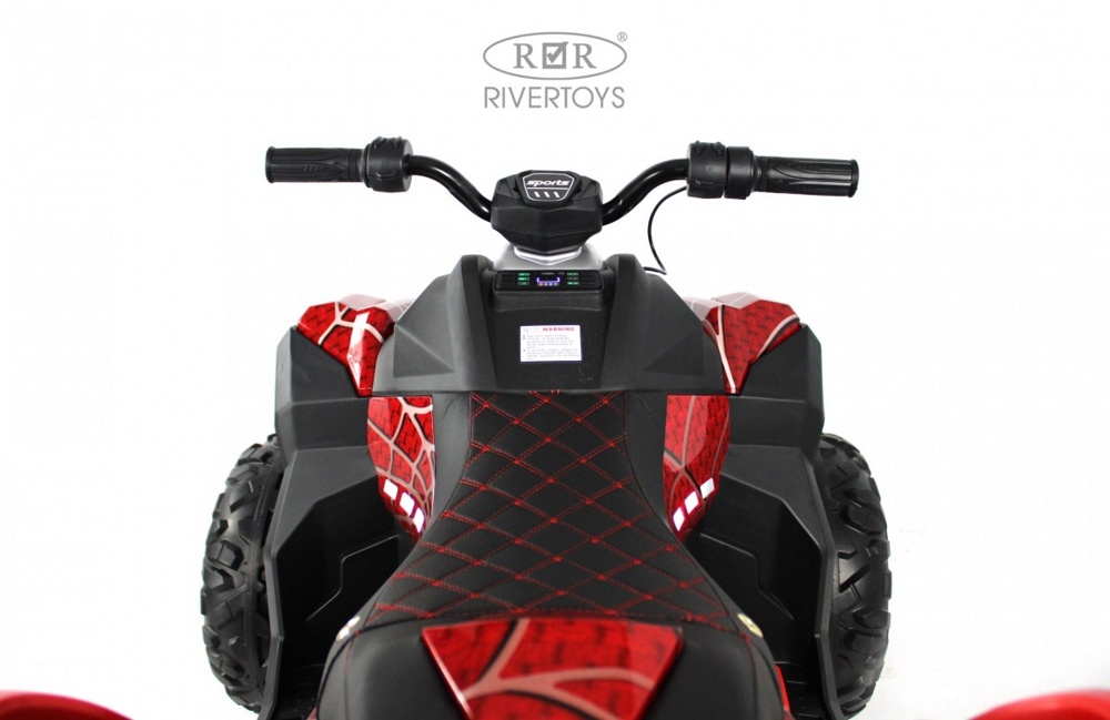 Детский электроквадроцикл RiverToys Z999VO (красный Spider) Двухместный Полноприводный - фото2