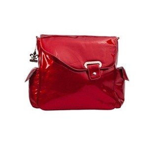 Сумка на коляску Kalencom New Flap Bag Irredescent Pattent цвет red - фото