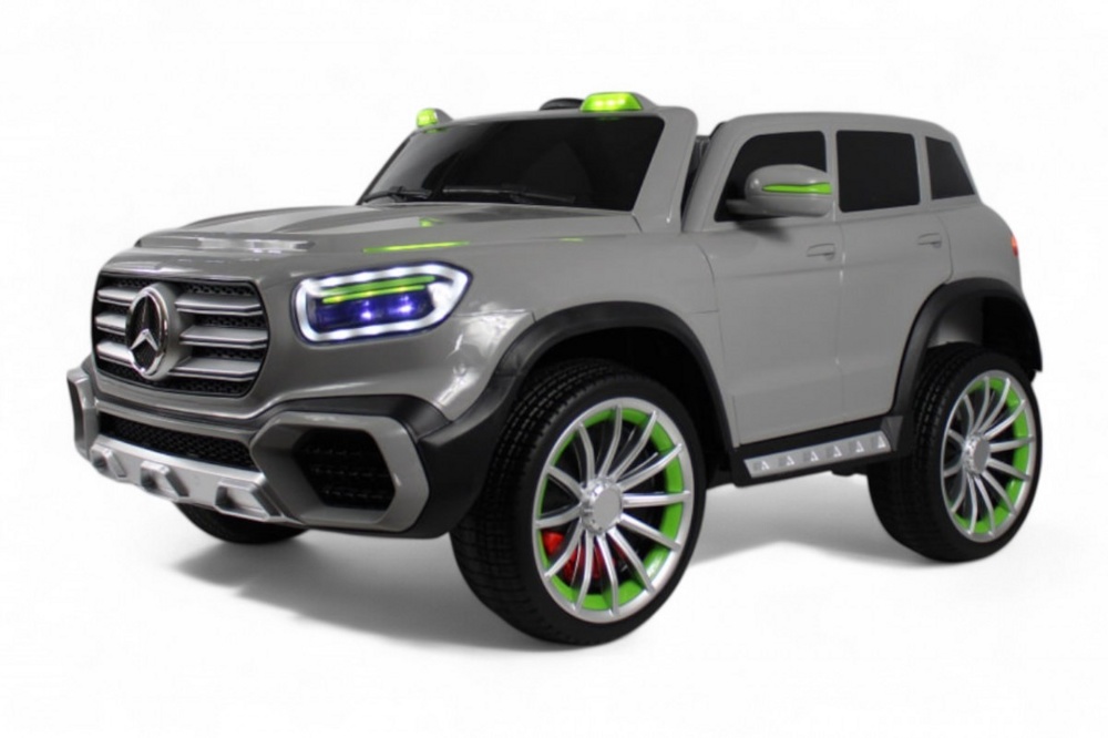 Детский электромобиль RiverToys М007БХ (белый) двухместный