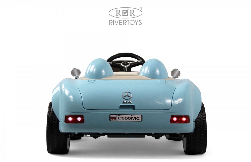 Детский электромобиль RiverToys C555MC (синий) Mercedes - фото5