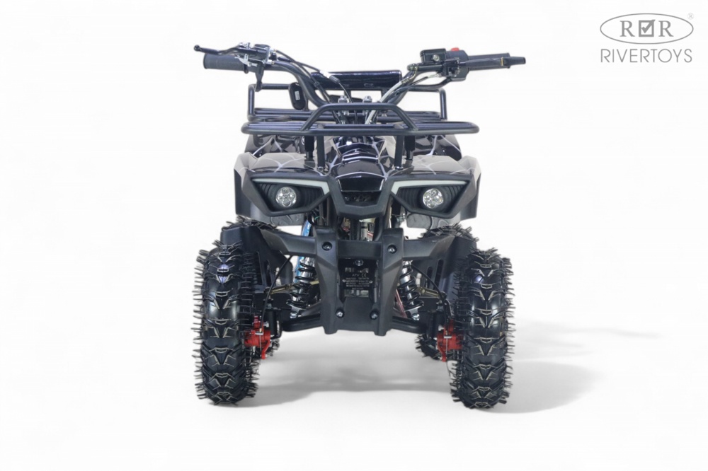 Детский квадроцикл RiverToys TIGER (черный spider) Бензиновый - фото3