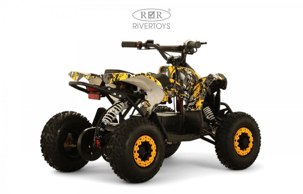 Детский электроквадроцикл RiverToys MARK (желтый Special) - фото4